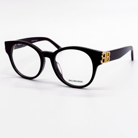 NEW BALENCIAGA EYEGLASSES BB0173O 003 ROUND VIOLET WOMEN EYEWEAR BALENCIAGA - Picture 4 of 10